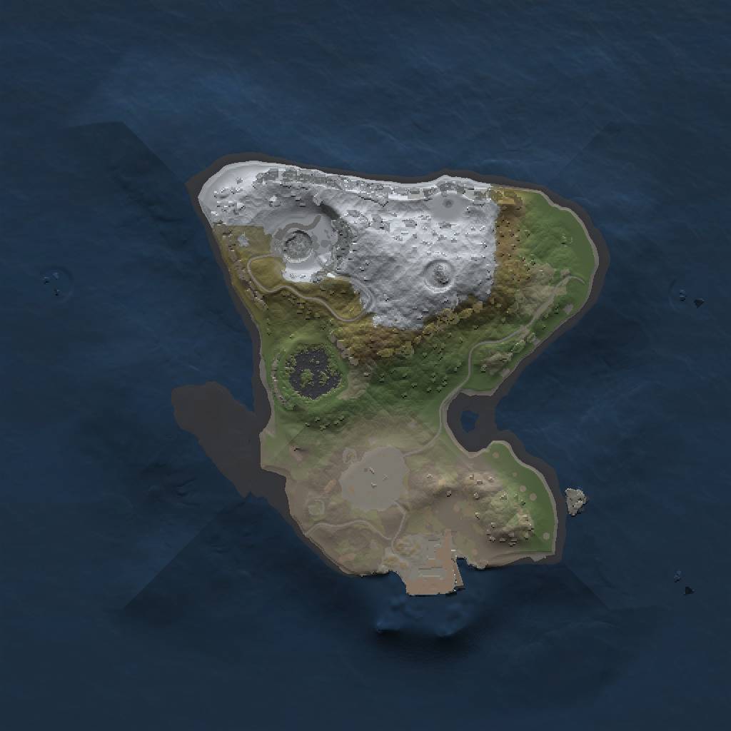 Rust Map: Procedural Map, Size: 1500, Seed: 1192917595, 4 Monuments