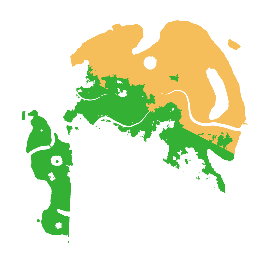 Biome Rust Map: Procedural Map, Size: 3500, Seed: 1069421480
