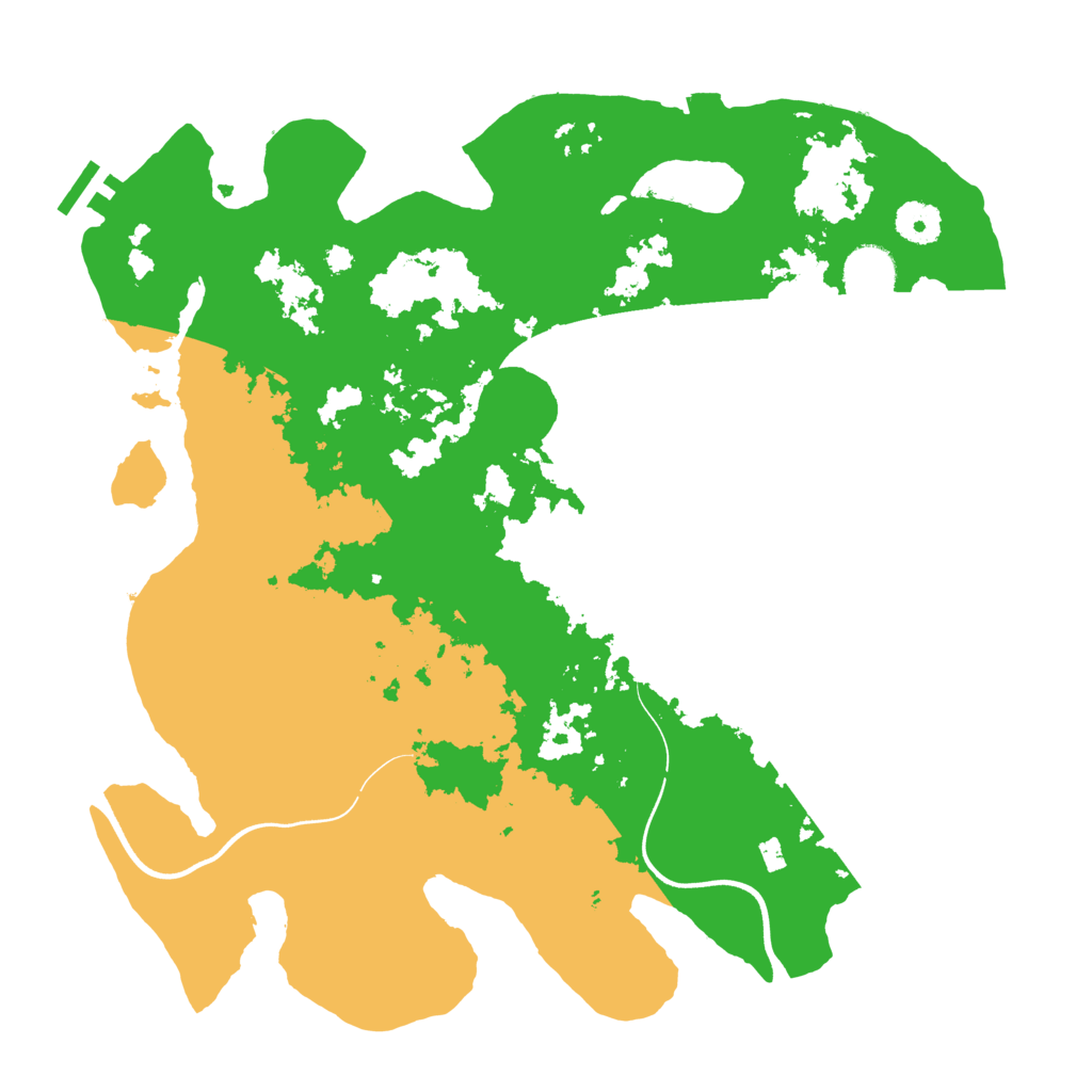 Biome Rust Map: Procedural Map, Size: 3700, Seed: 2001017228