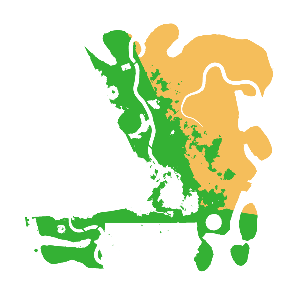 Biome Rust Map: Procedural Map, Size: 3500, Seed: 1446030464