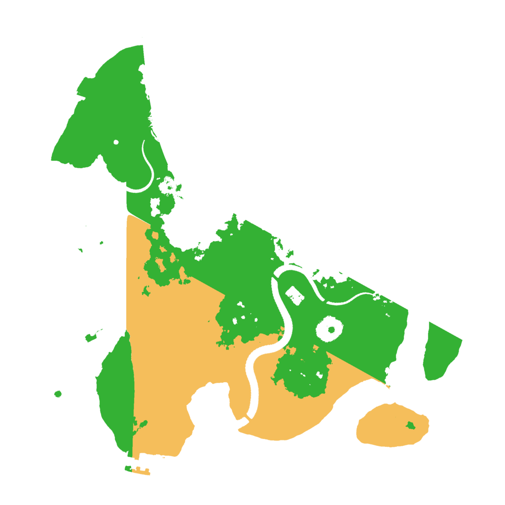 Biome Rust Map: Procedural Map, Size: 2990, Seed: 121315421