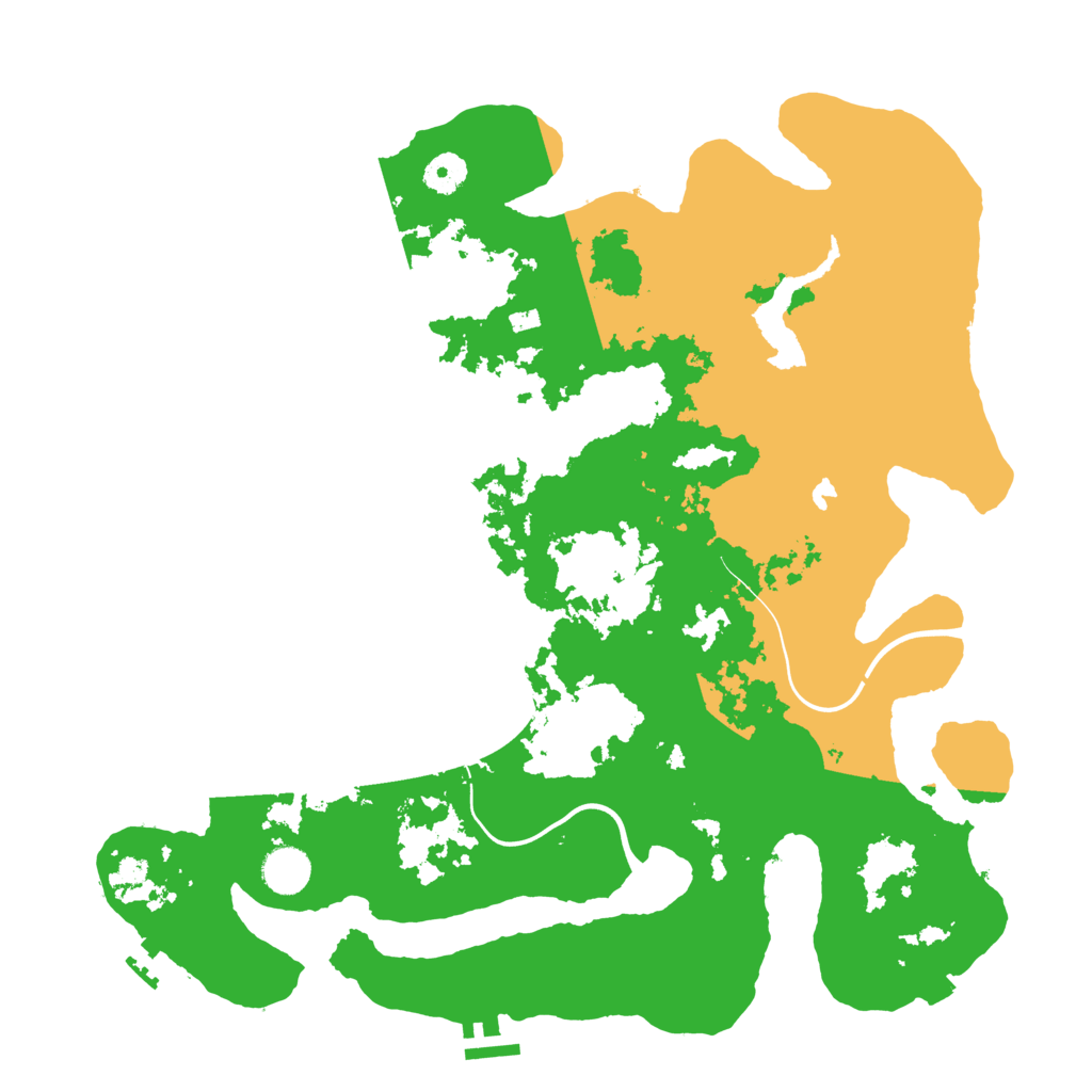 Biome Rust Map: Procedural Map, Size: 4000, Seed: 110984
