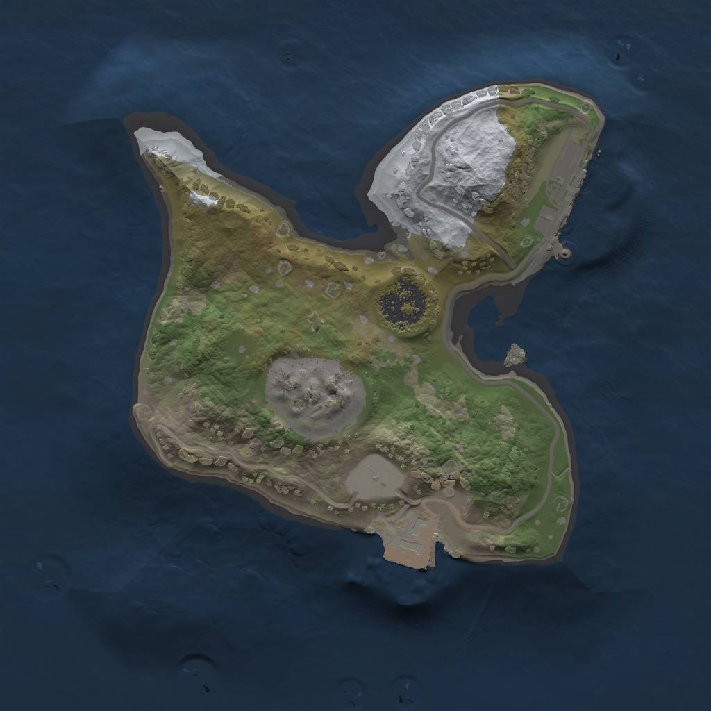 Rust Map: Procedural Map, Size: 1606, Seed: 553818003, 4 Monuments