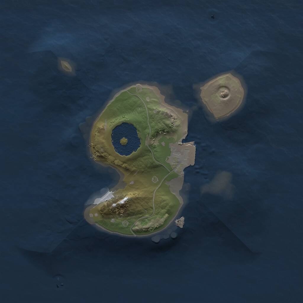 Rust Map: Procedural Map, Size: 1500, Seed: 51, 1 Monuments