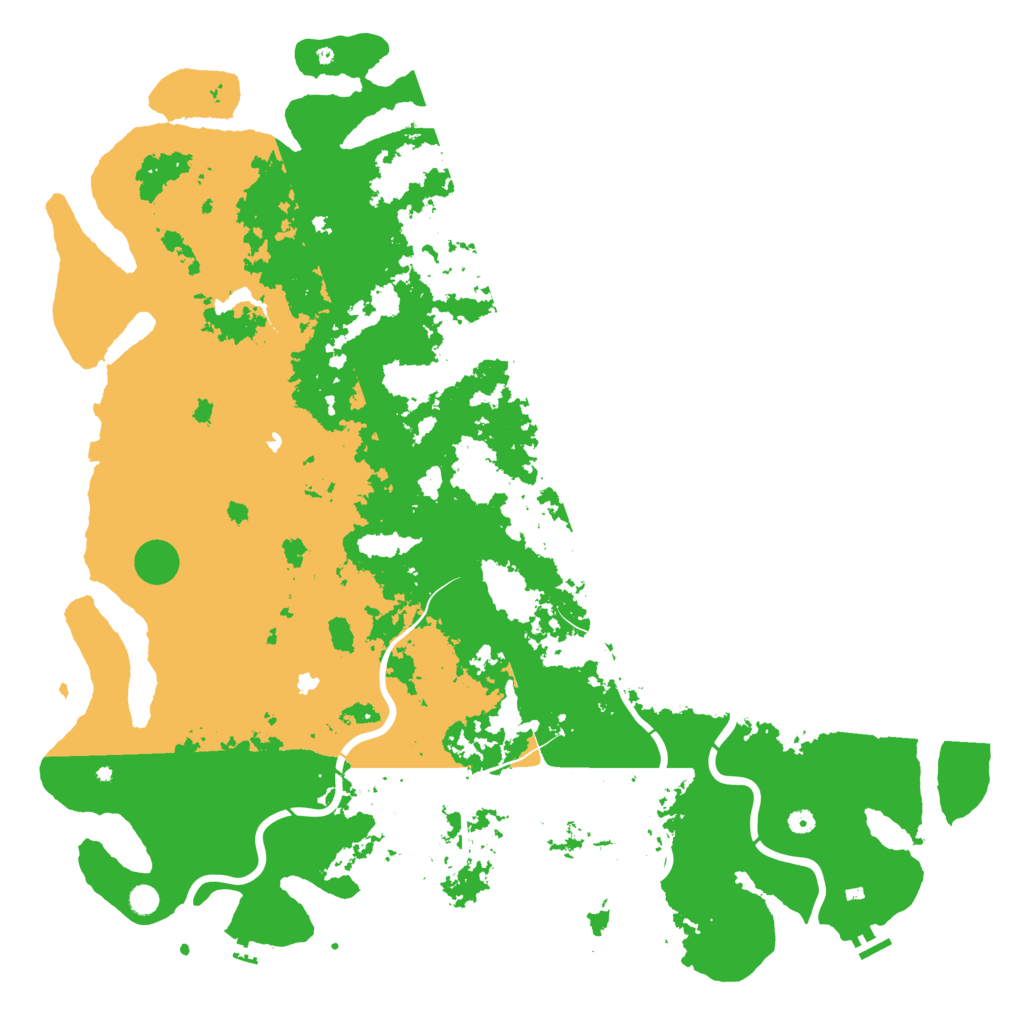 Biome Rust Map: Procedural Map, Size: 6000, Seed: 29107