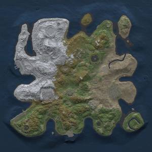 Thumbnail Rust Map: Procedural Map, Size: 3027, Seed: 56346422, 12 Monuments