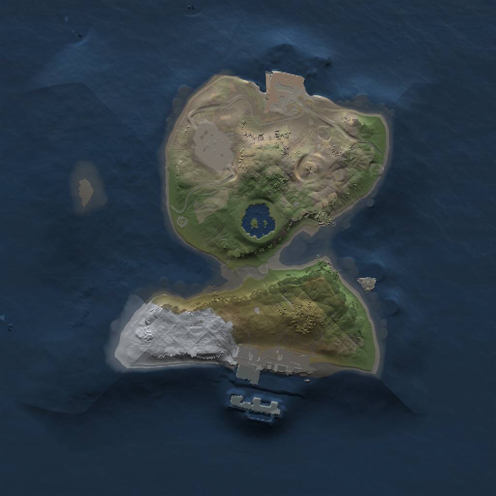 Rust Map: Procedural Map, Size: 1500, Seed: 145616513, 2 Monuments