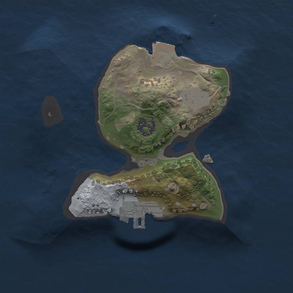 Rust Map: Procedural Map, Size: 1500, Seed: 145616513, 4 Monuments