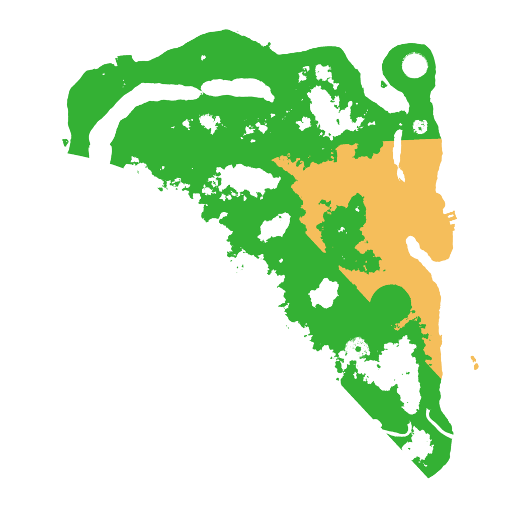 Biome Rust Map: Procedural Map, Size: 3600, Seed: 86717571