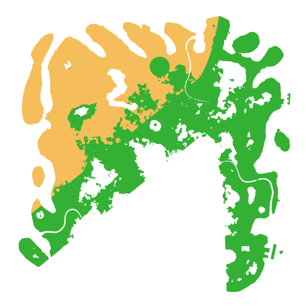 Biome Rust Map: Procedural Map, Size: 4100, Seed: 70555439