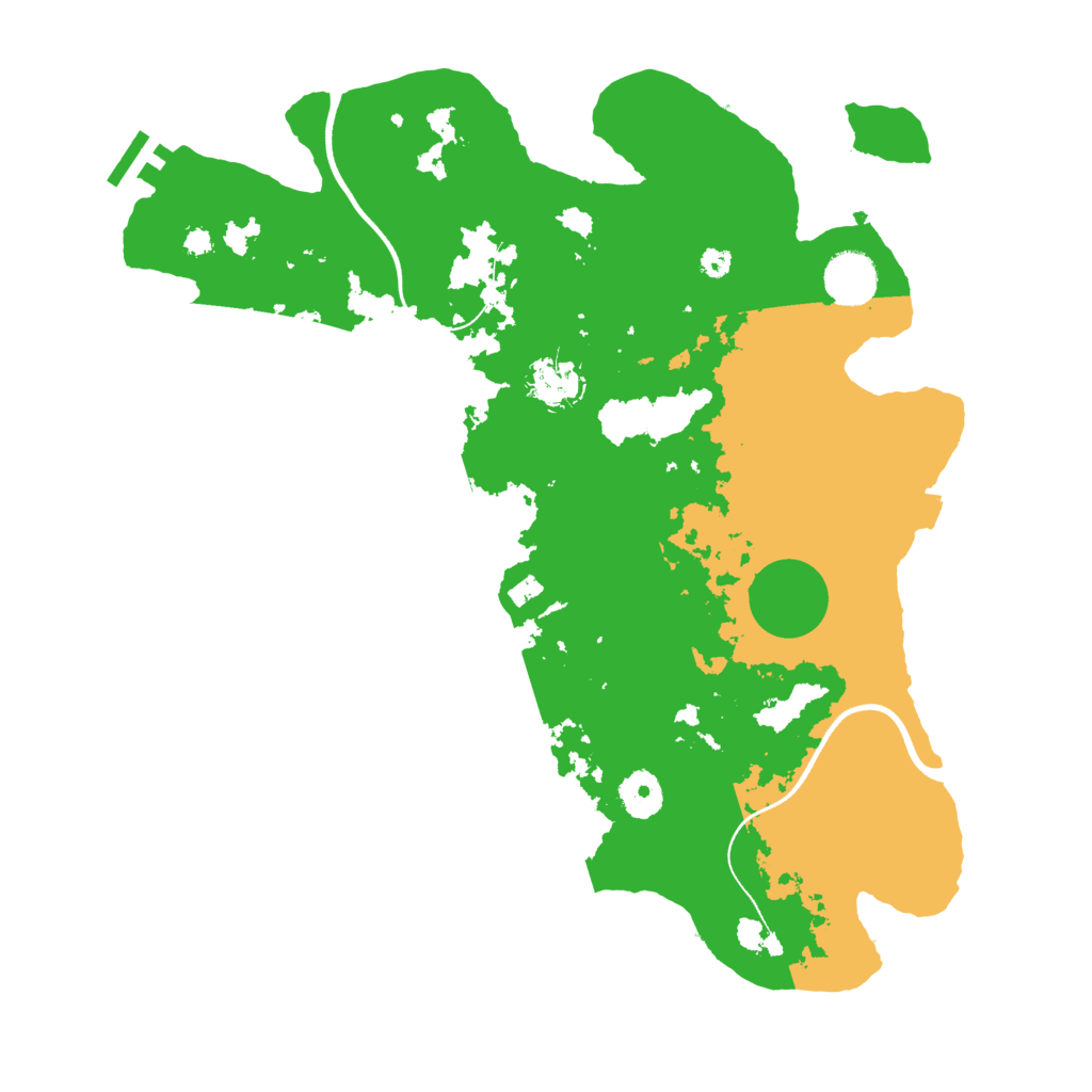 Biome Rust Map: Procedural Map, Size: 3650, Seed: 15599407