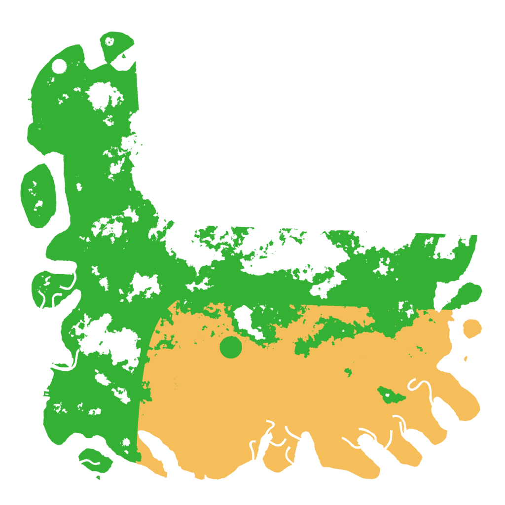 Biome Rust Map: Procedural Map, Size: 6000, Seed: 1997