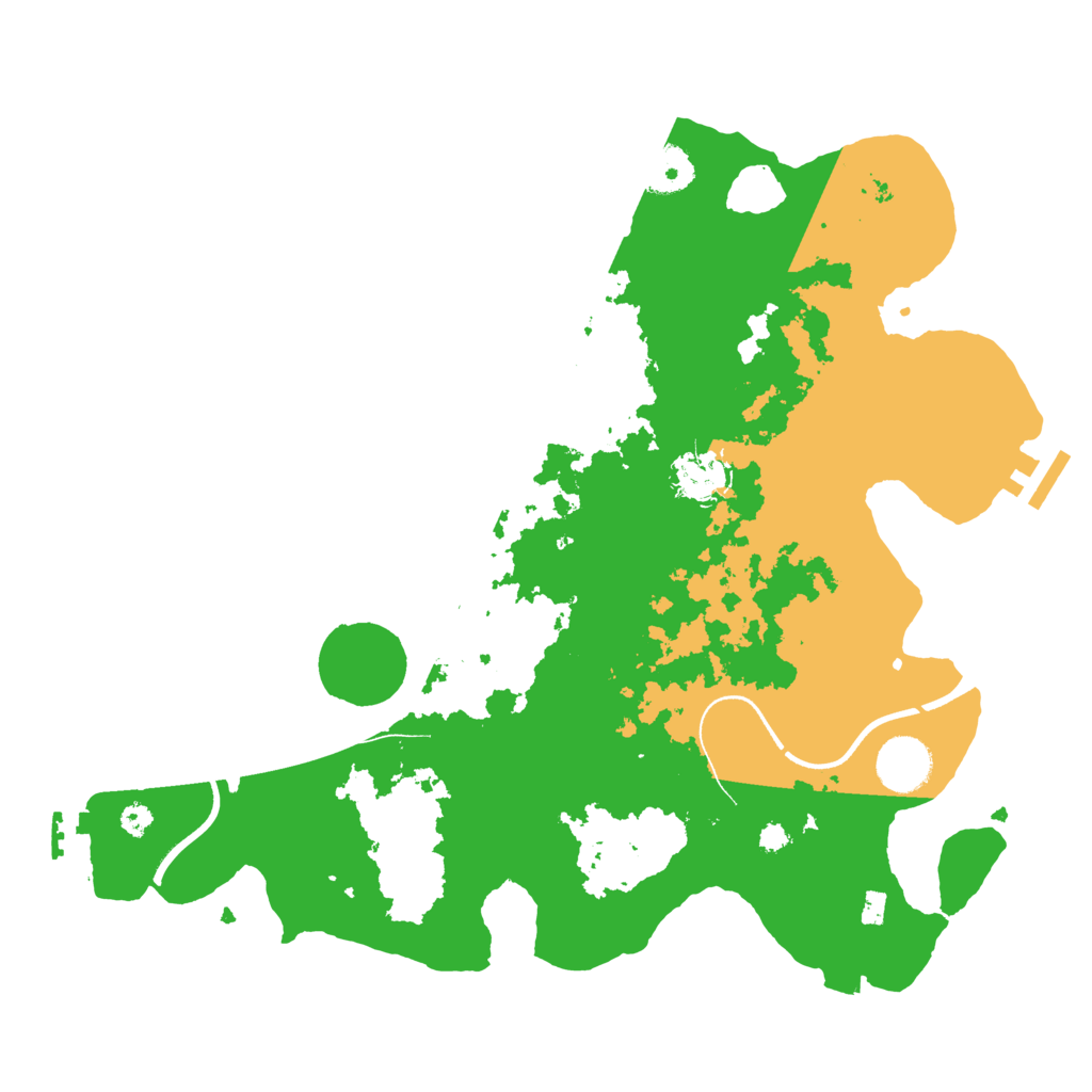 Biome Rust Map: Procedural Map, Size: 3500, Seed: 1437