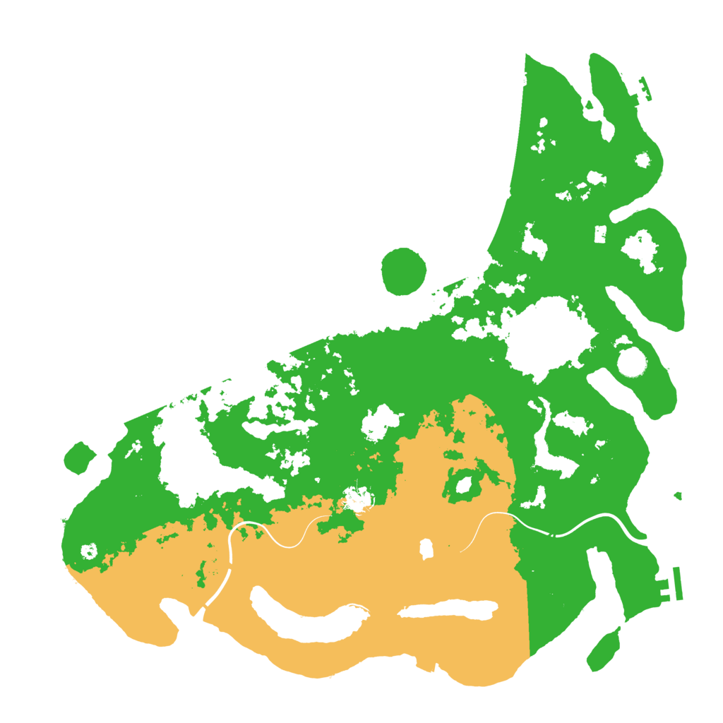 Biome Rust Map: Procedural Map, Size: 4400, Seed: 61370465