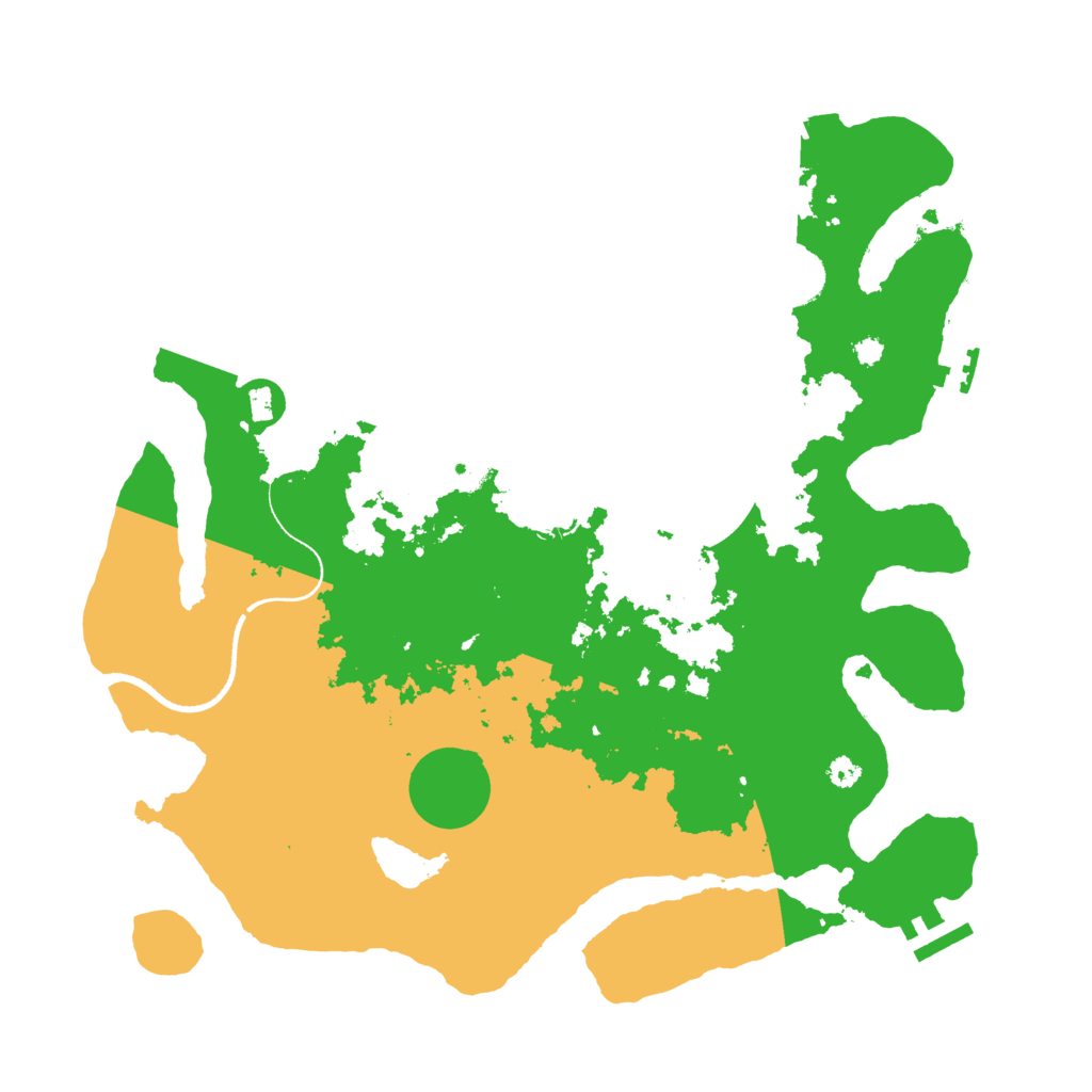 Biome Rust Map: Procedural Map, Size: 3550, Seed: 56976208