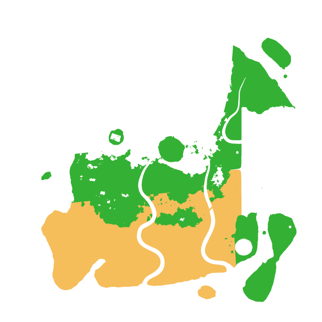Biome Rust Map: Procedural Map, Size: 3500, Seed: 59817099
