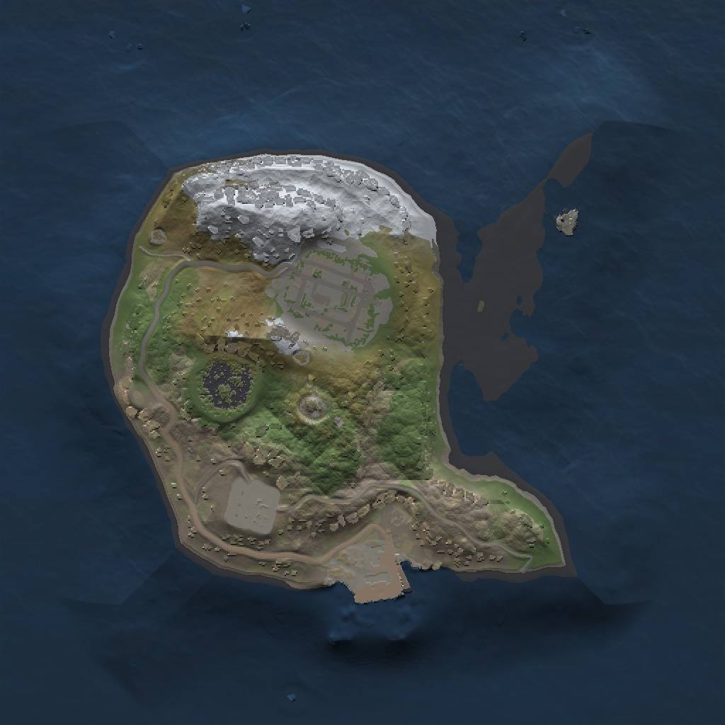 Rust Map: Procedural Map, Size: 1500, Seed: 662981528, 4 Monuments