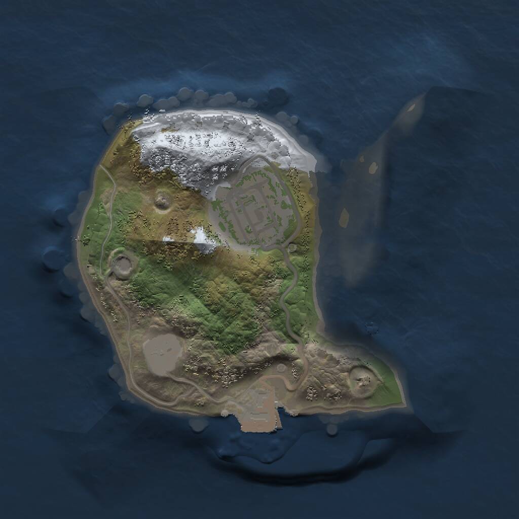 Rust Map: Procedural Map, Size: 1500, Seed: 662981528, 2 Monuments