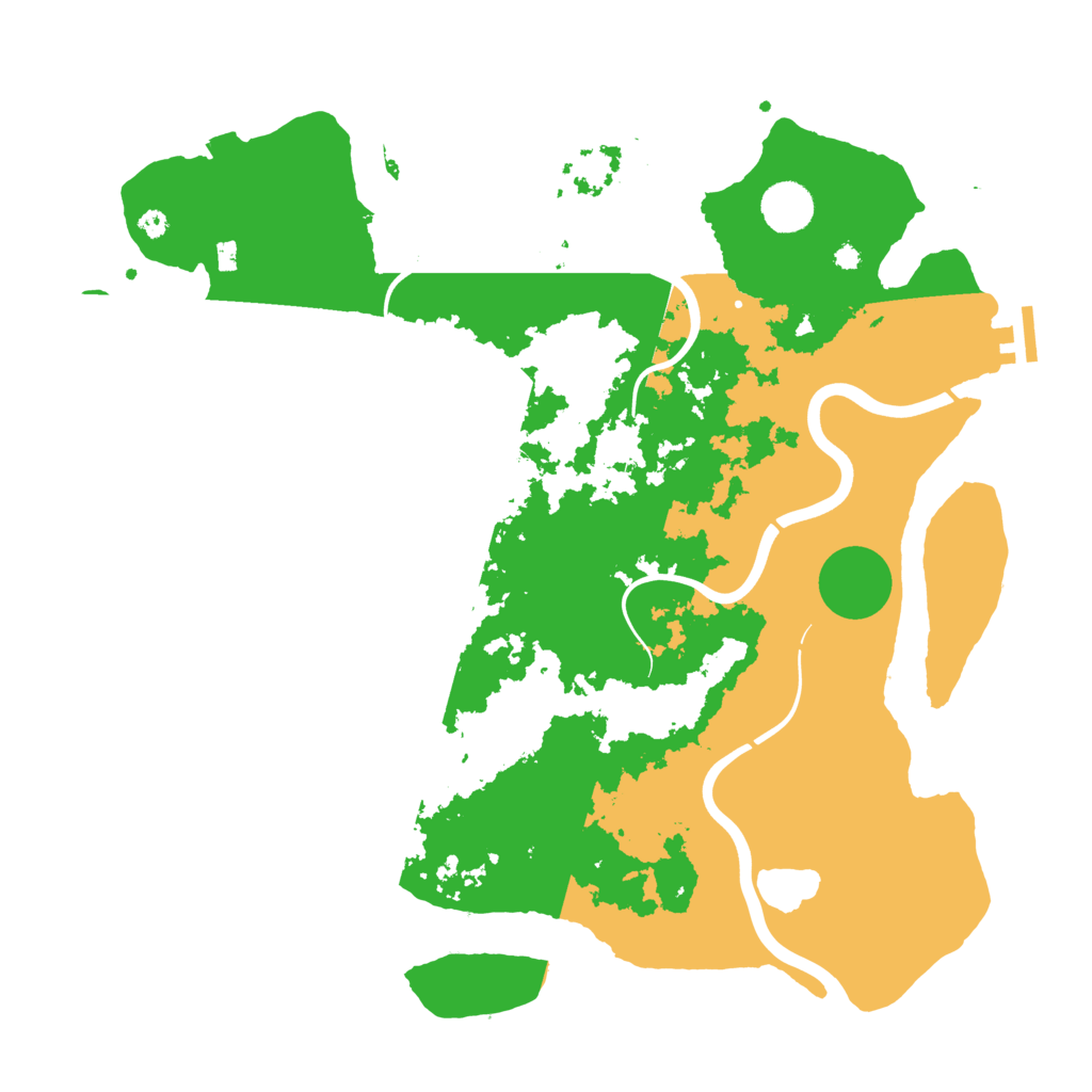 Biome Rust Map: Procedural Map, Size: 3950, Seed: 52406398