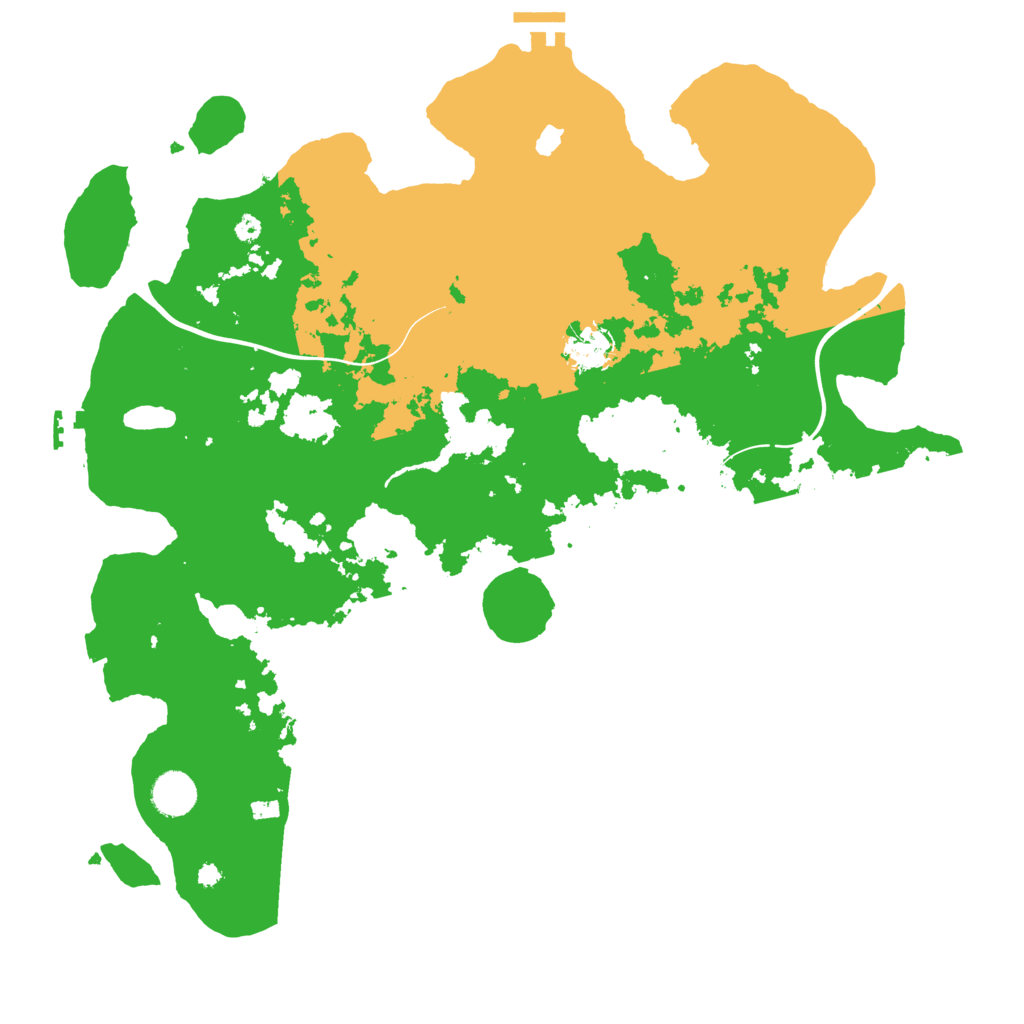 Biome Rust Map: Procedural Map, Size: 4000, Seed: 254233883
