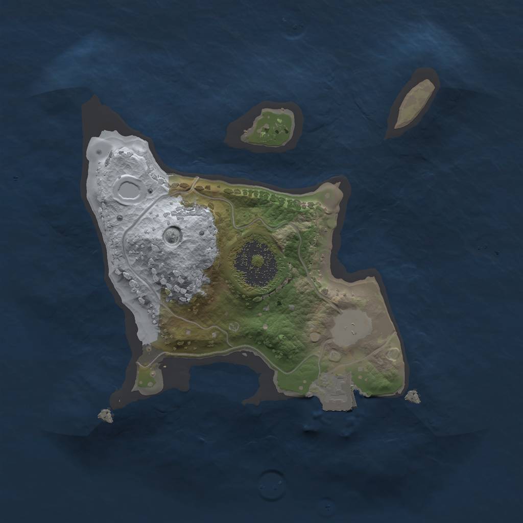 Rust Map: Procedural Map, Size: 1800, Seed: 1618642814, 3 Monuments