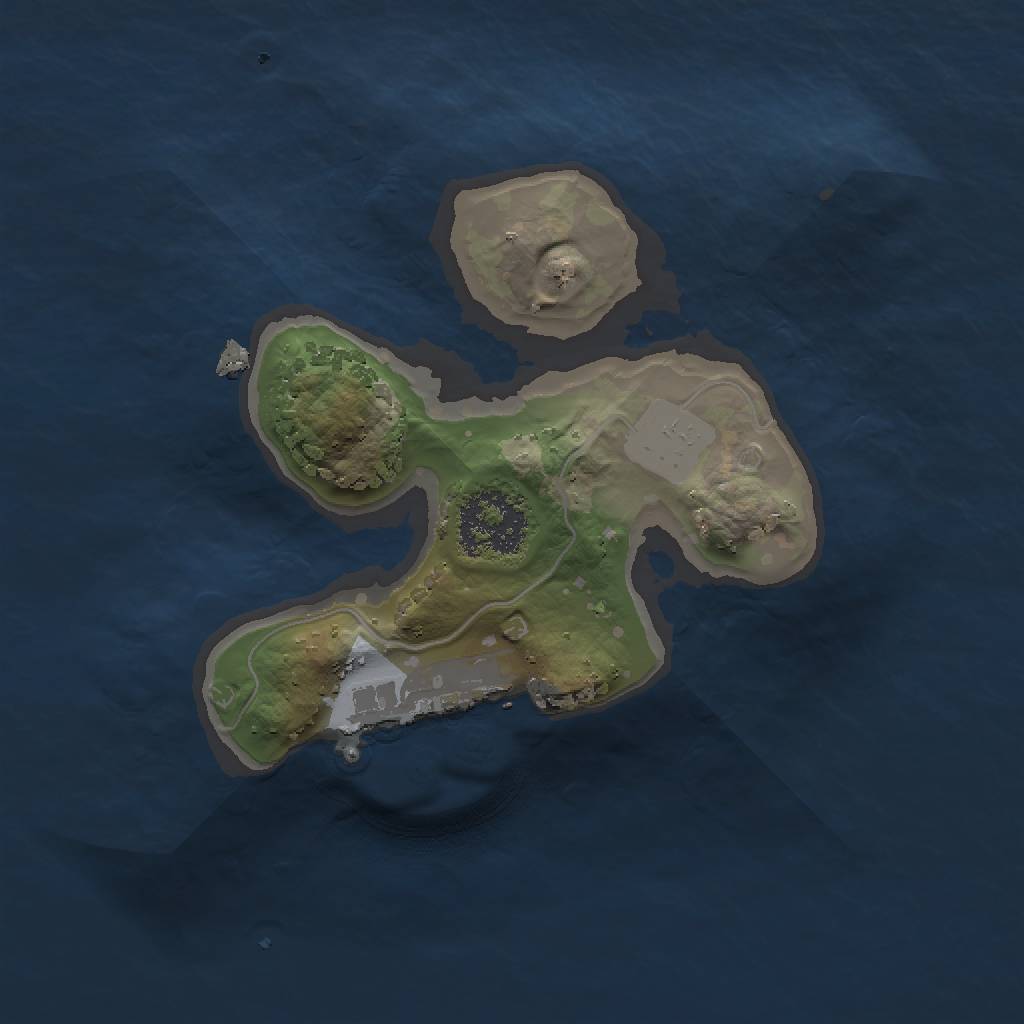 Rust Map: Procedural Map, Size: 1500, Seed: 449787086, 4 Monuments