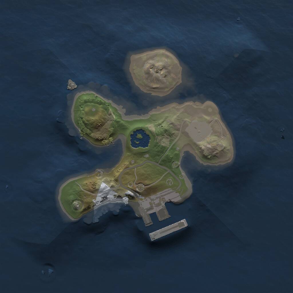 Rust Map: Procedural Map, Size: 1500, Seed: 449787086, 2 Monuments