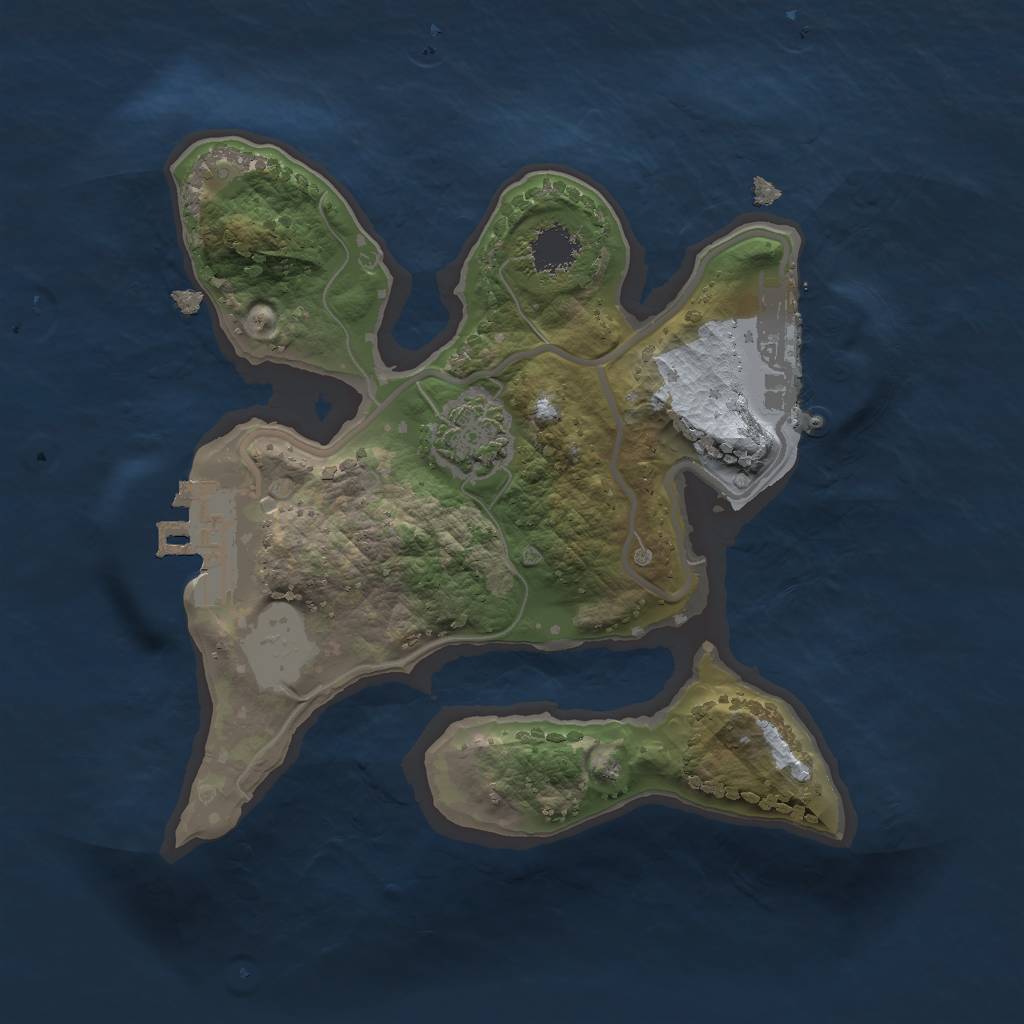 Rust Map: Procedural Map, Size: 1800, Seed: 2067992993, 6 Monuments