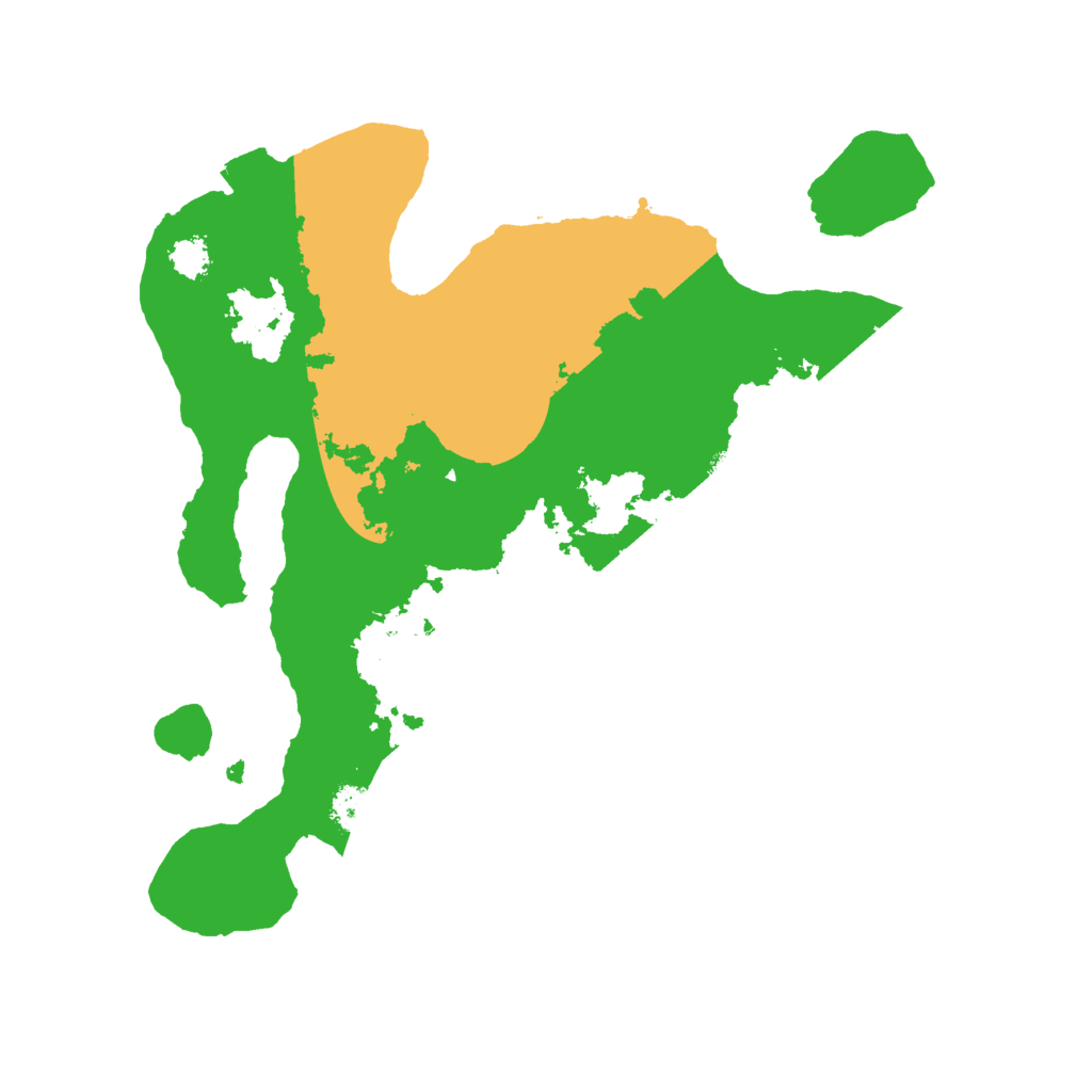 Biome Rust Map: Procedural Map, Size: 2500, Seed: 3975164