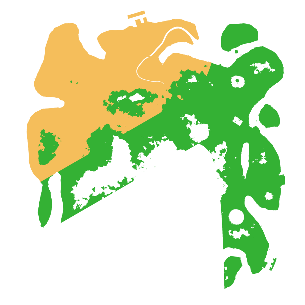 Biome Rust Map: Procedural Map, Size: 3500, Seed: 369610461