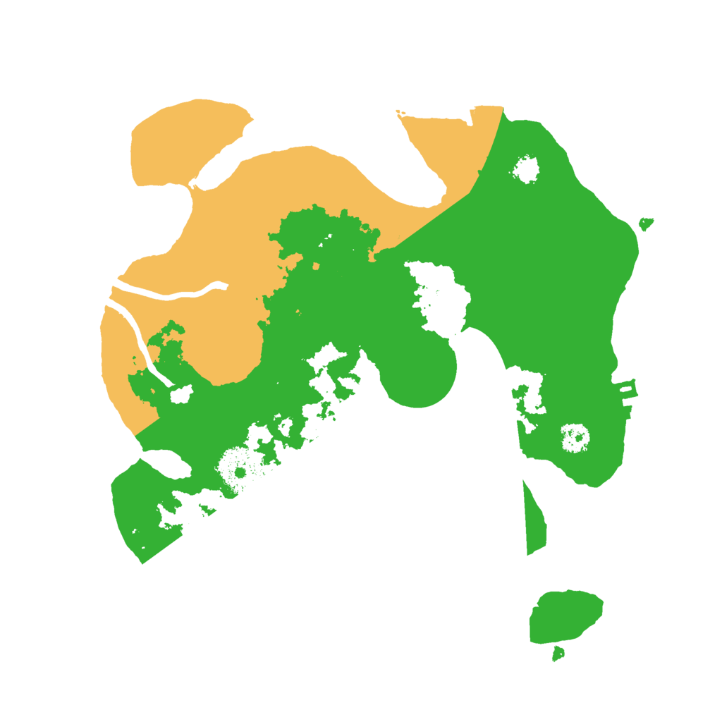 Biome Rust Map: Procedural Map, Size: 2500, Seed: 1321365489