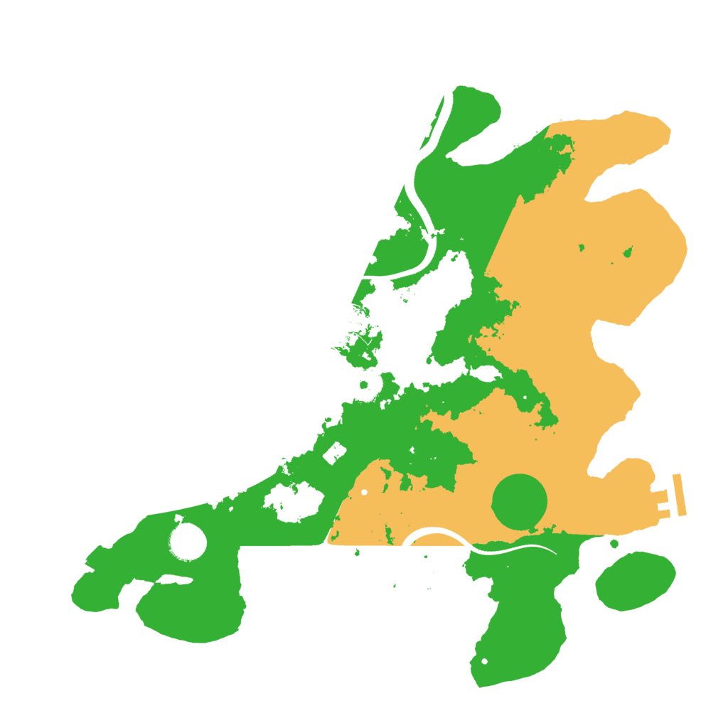 Biome Rust Map: Procedural Map, Size: 3500, Seed: 875595208