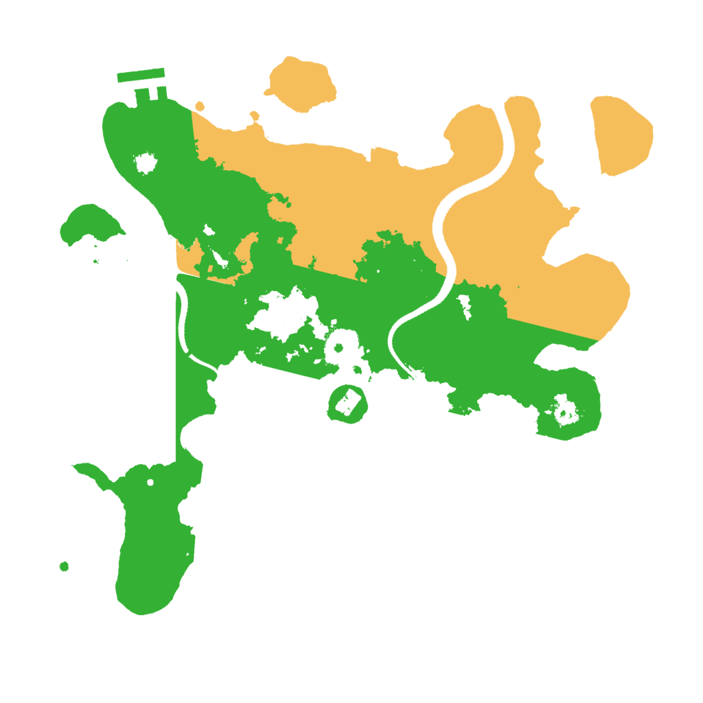 Biome Rust Map: Procedural Map, Size: 3000, Seed: 4139