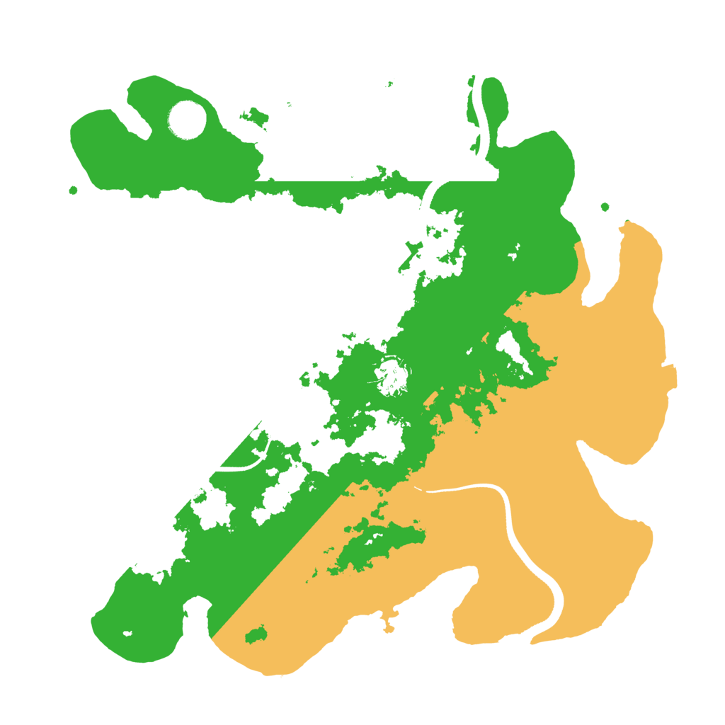 Biome Rust Map: Procedural Map, Size: 3500, Seed: 51764040