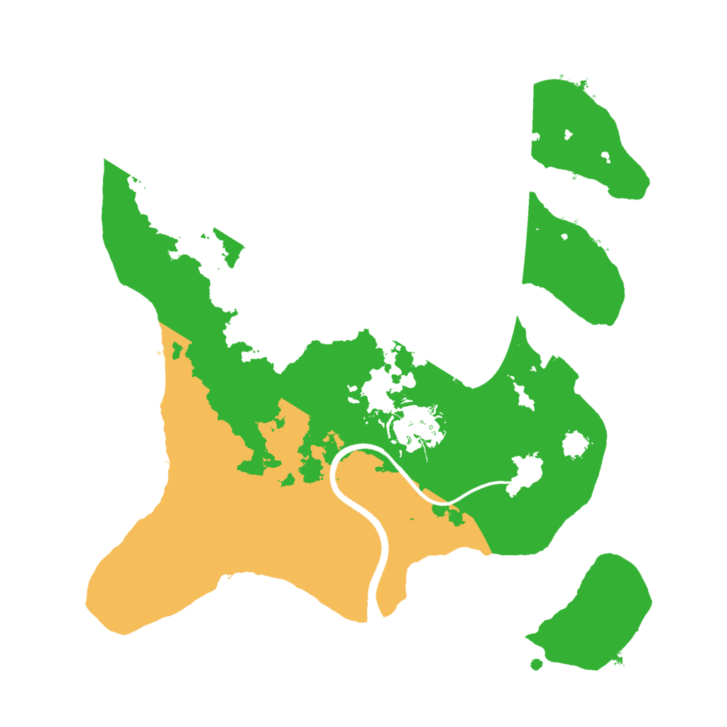 Biome Rust Map: Procedural Map, Size: 2500, Seed: 1891000981