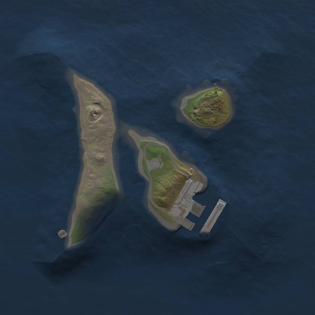 Rust Map: Procedural Map, Size: 1500, Seed: 1694791541, 2 Monuments