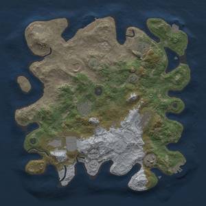 Thumbnail Rust Map: Procedural Map, Size: 3500, Seed: 103122, 15 Monuments