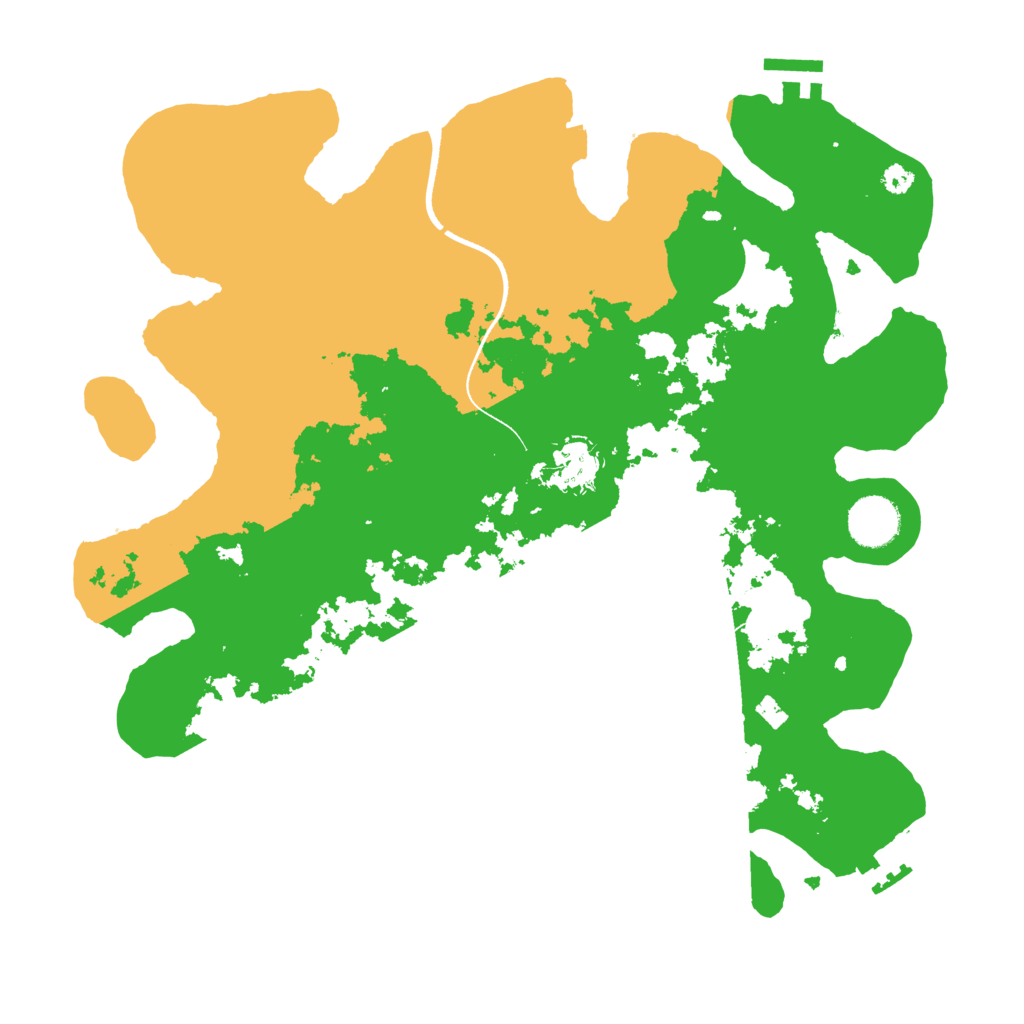Biome Rust Map: Procedural Map, Size: 3500, Seed: 103122