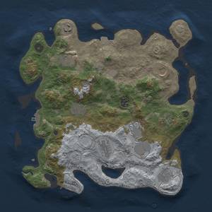 Thumbnail Rust Map: Procedural Map, Size: 3500, Seed: 429029815, 17 Monuments