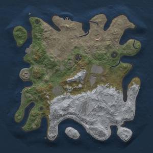 Thumbnail Rust Map: Procedural Map, Size: 3500, Seed: 213141, 15 Monuments