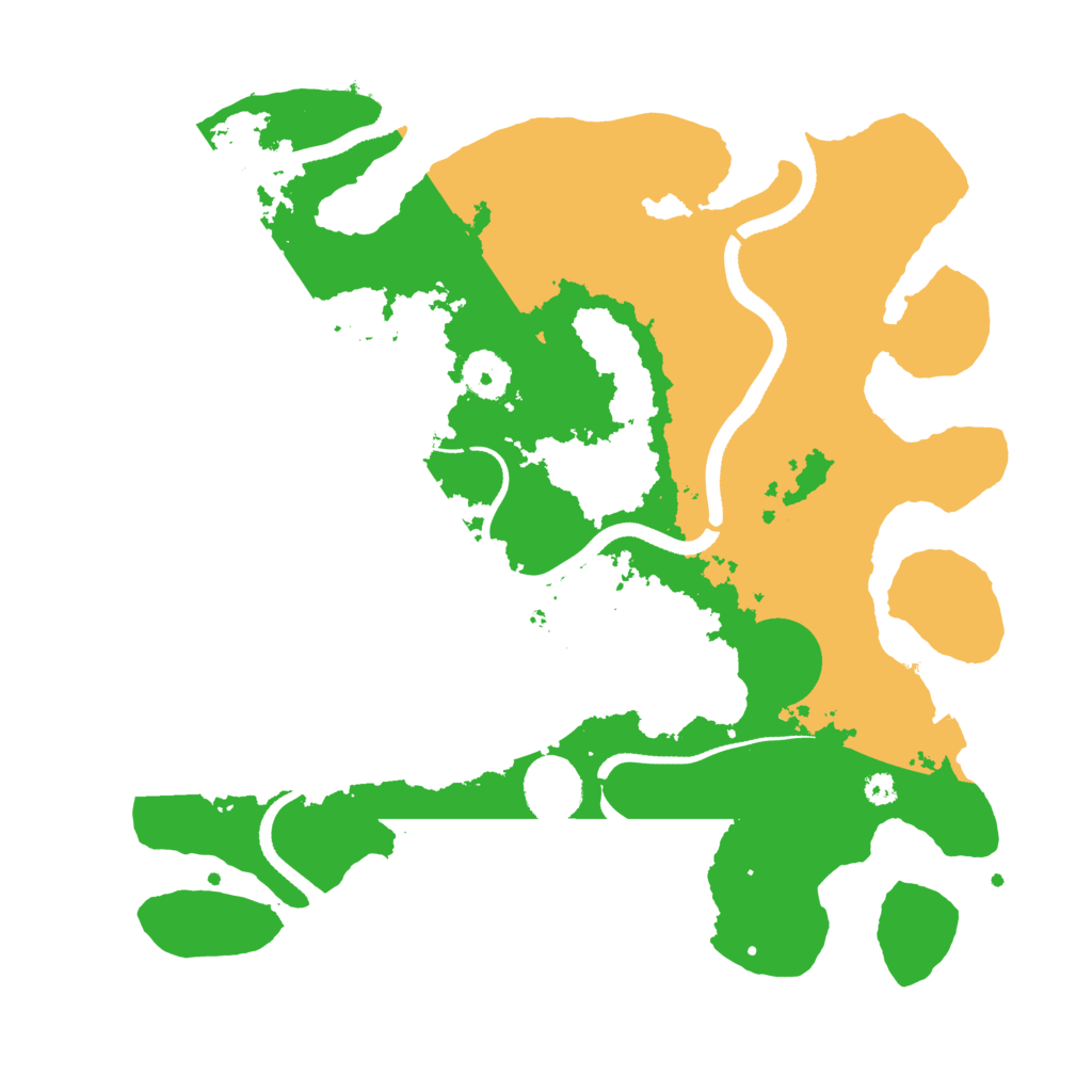 Biome Rust Map: Procedural Map, Size: 3450, Seed: 485564