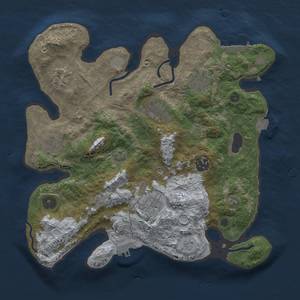 Thumbnail Rust Map: Procedural Map, Size: 3250, Seed: 1310840587, 14 Monuments