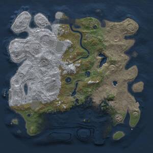Thumbnail Rust Map: Procedural Map, Size: 4000, Seed: 80000, 15 Monuments