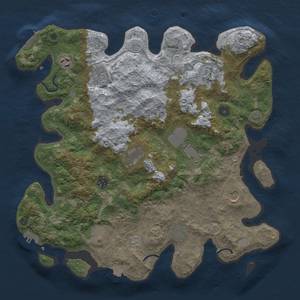 Thumbnail Rust Map: Procedural Map, Size: 4000, Seed: 644546368, 18 Monuments