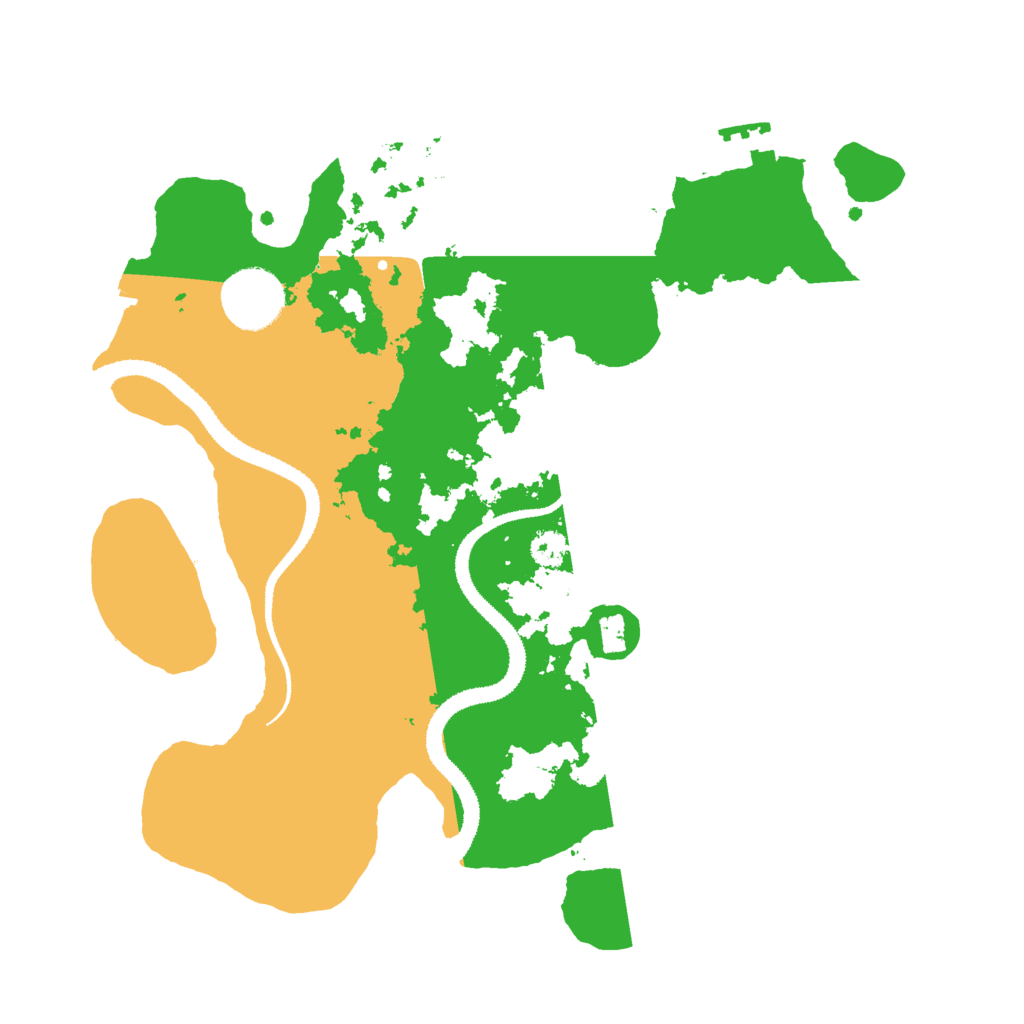 Biome Rust Map: Procedural Map, Size: 3000, Seed: 8743210