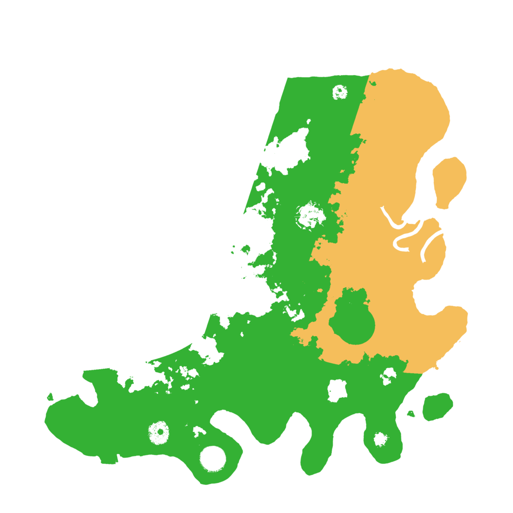 Biome Rust Map: Procedural Map, Size: 3500, Seed: 142329955