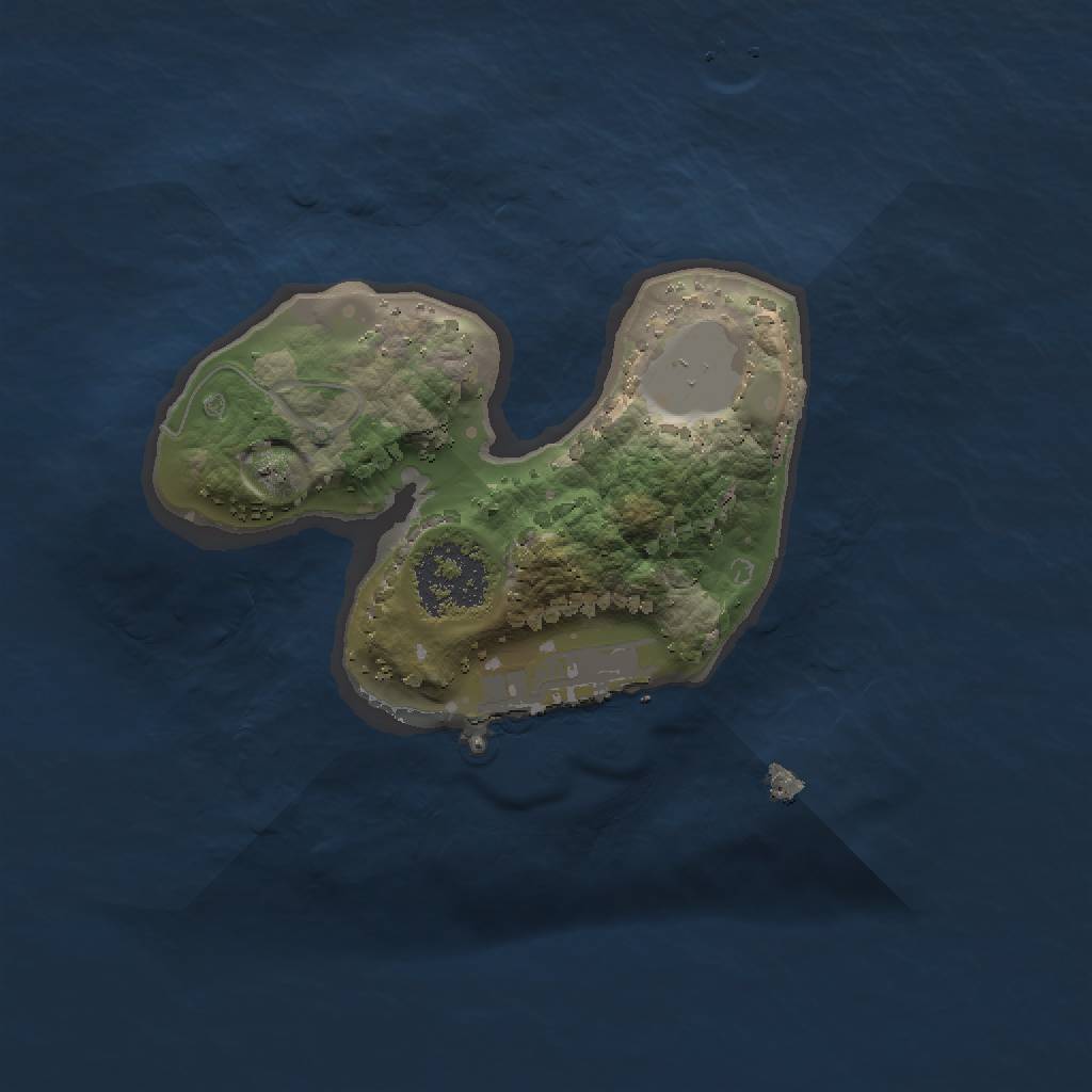 Rust Map: Procedural Map, Size: 1500, Seed: 7856, 4 Monuments