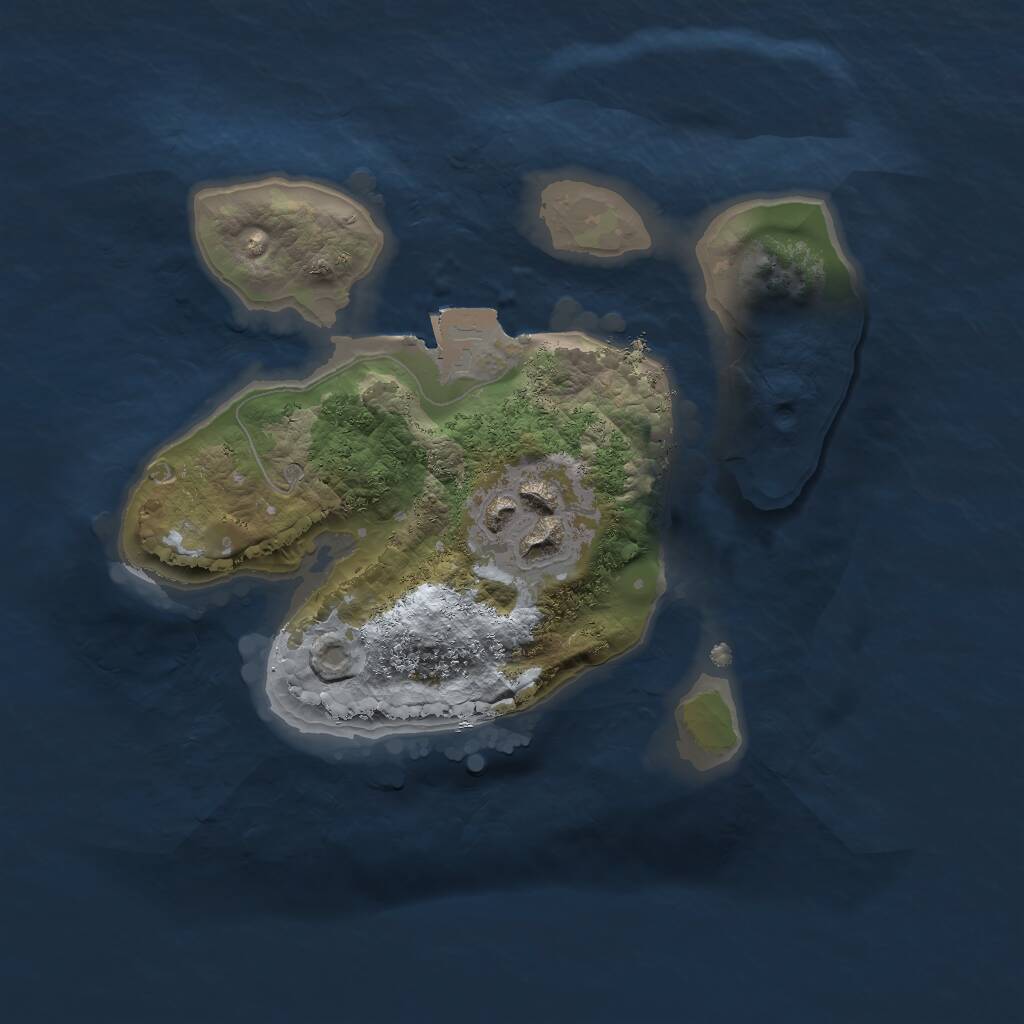 Rust Map: Procedural Map, Size: 1800, Seed: 7856, 2 Monuments