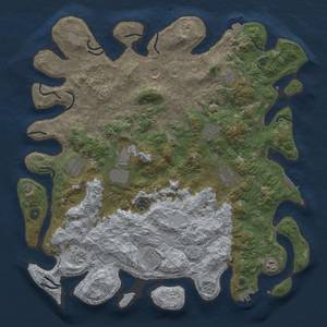 Thumbnail Rust Map: Procedural Map, Size: 4500, Seed: 1867054742, 19 Monuments