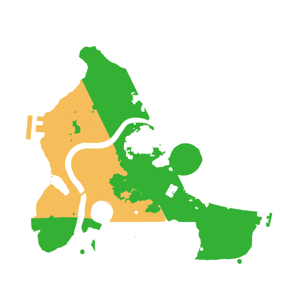 Biome Rust Map: Procedural Map, Size: 2500, Seed: 2037384657